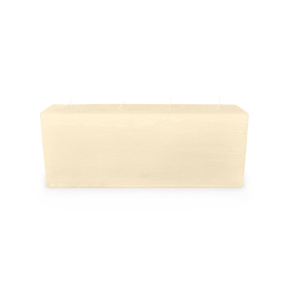 White 4 Wick Rectangle Candle view 1