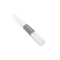 White Taper Candle Set view 3