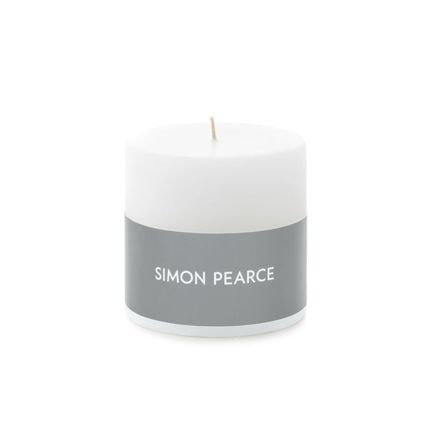 White Pillar Candle view 1