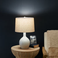 Warren Pottery Lamp, Small — Alabaster view 2