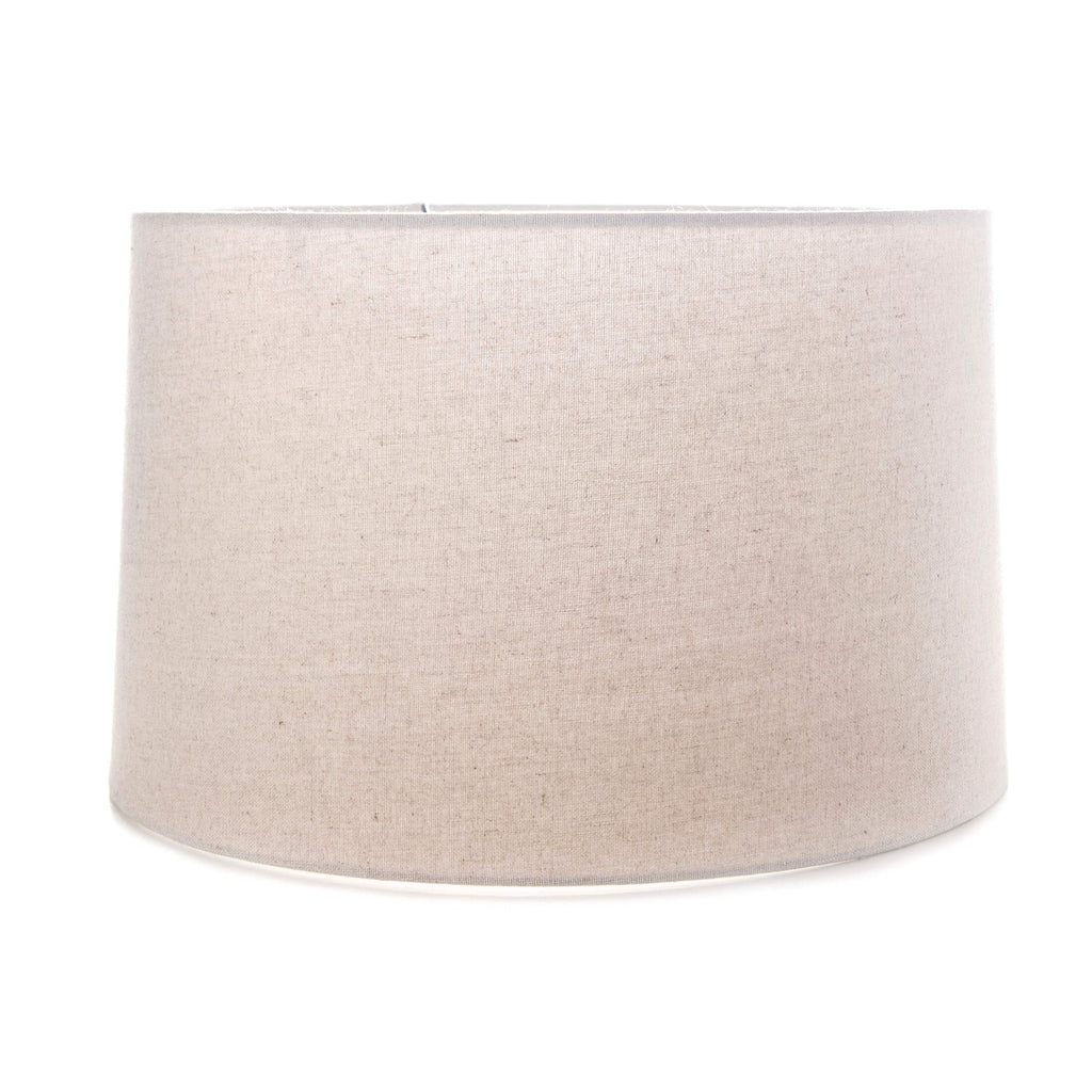 Linen Barrel Shade, 15ʺ — Natural