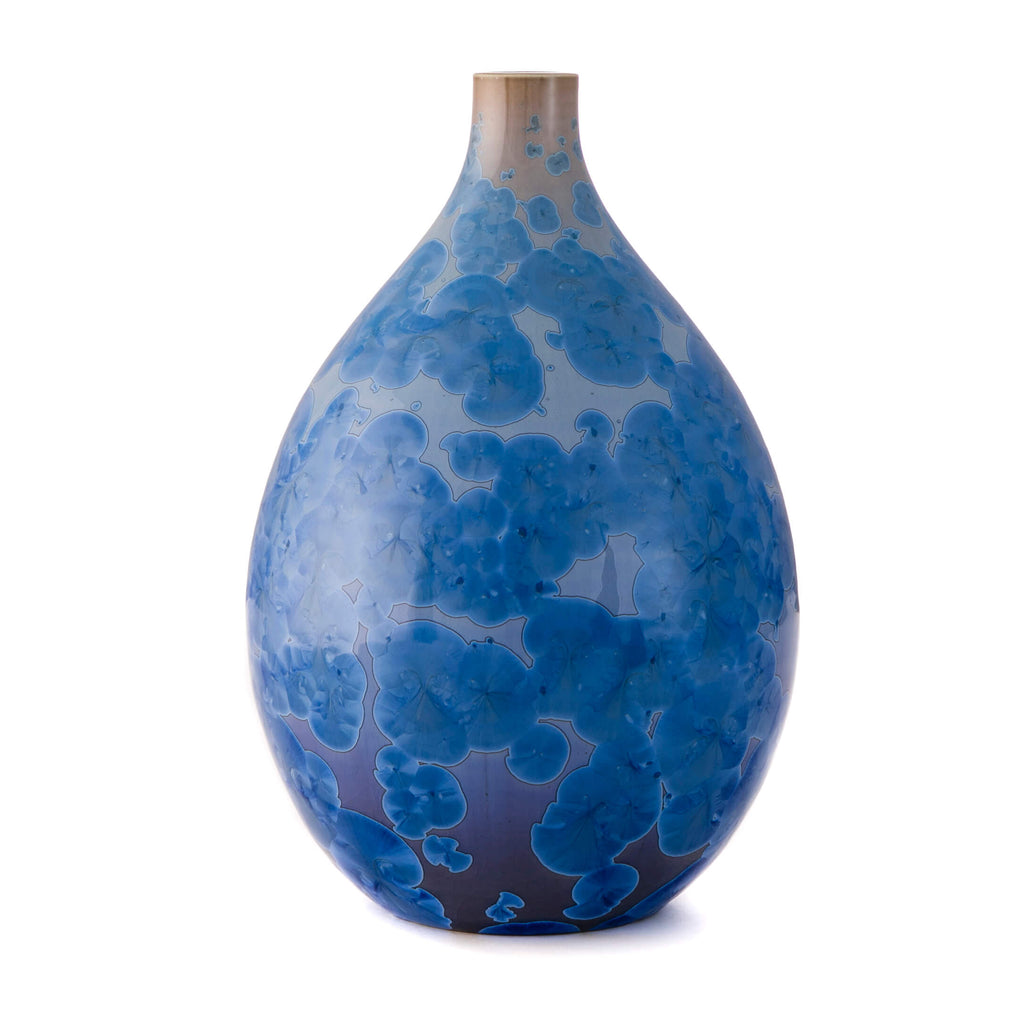 Crystalline Teardrop Vase - M - 2nd - Cobalt view 1