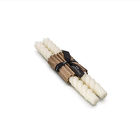 Rope Taper Candle, 10", Set of 2 — Cream view 1