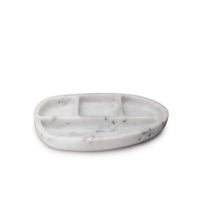 Woodbury Desk Caddy — White Marble view 1