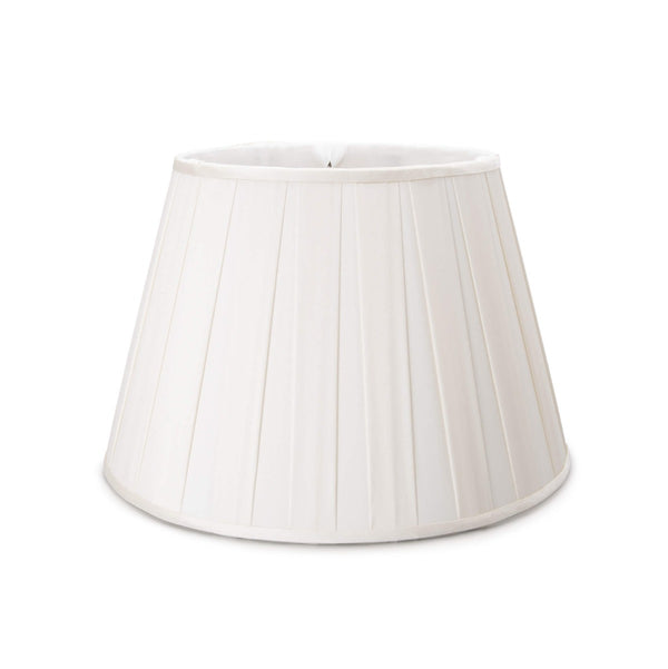 Linen Pembroke Pleated Shade — Snow view 1