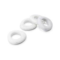 Napkin Ring, Set of 4 — White Marble view 1
