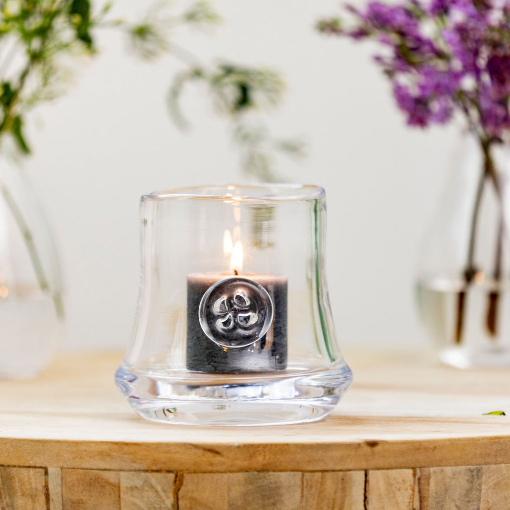 Grey Pillar Candle - 2 x 2 view 2