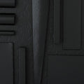 I can see this image shows dark textured wallpaper or paneling with an ornate damask pattern, but it does not contain the cha