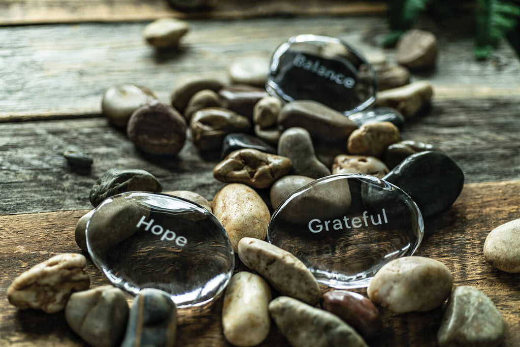 LoveYourBrain Intention Stone — GRATEFUL view 4