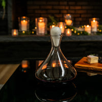 Vintner Wine Decanter with Marble Stopper view 3
