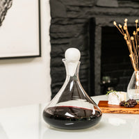Vintner Wine Decanter with Marble Stopper view 4